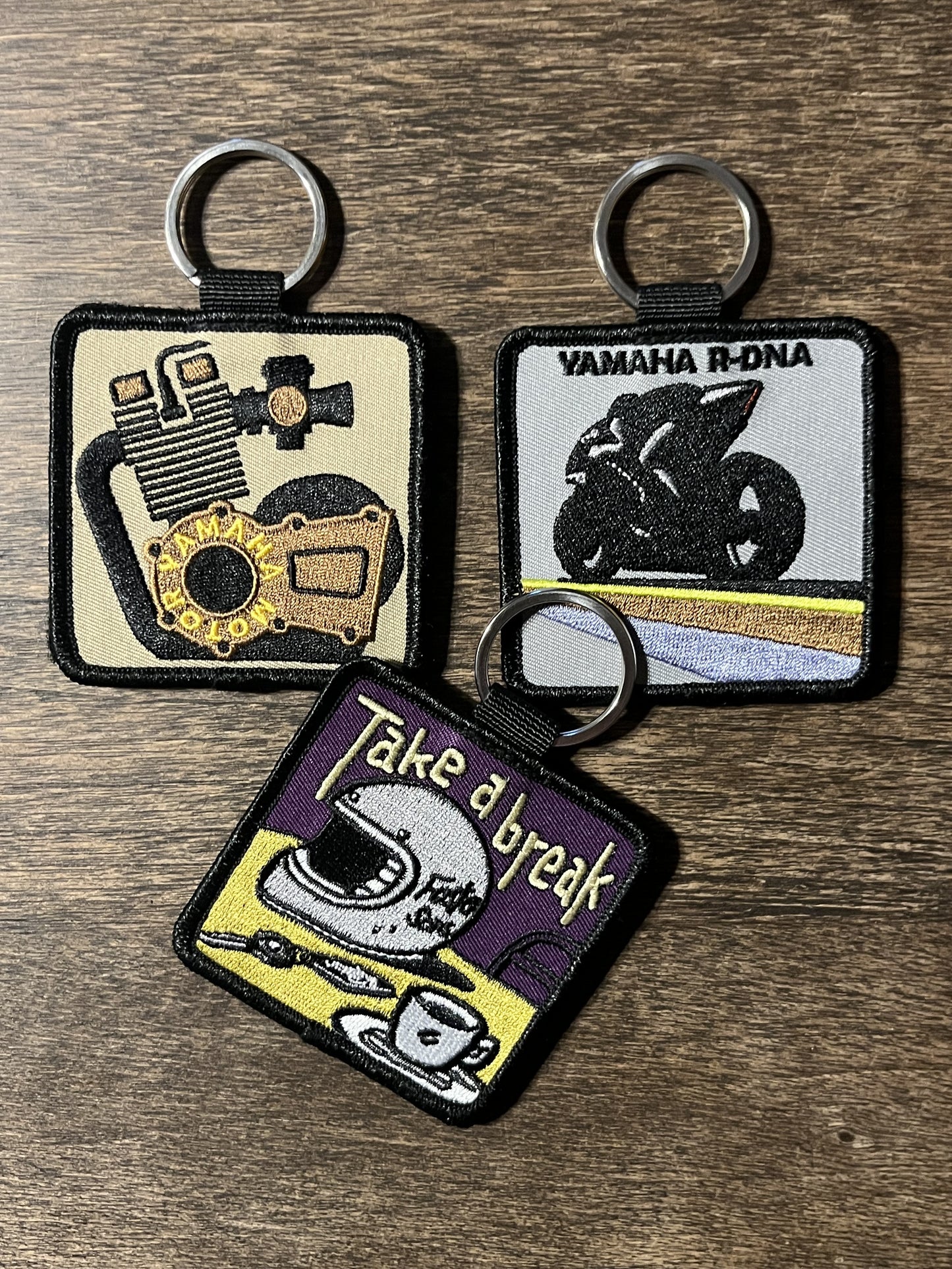 刺繍ワッペンキーホルダーセット(面ファスナー付き)