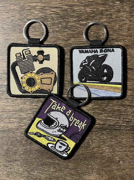 刺繍ワッペンキーホルダーセット（面ファスナー付き）